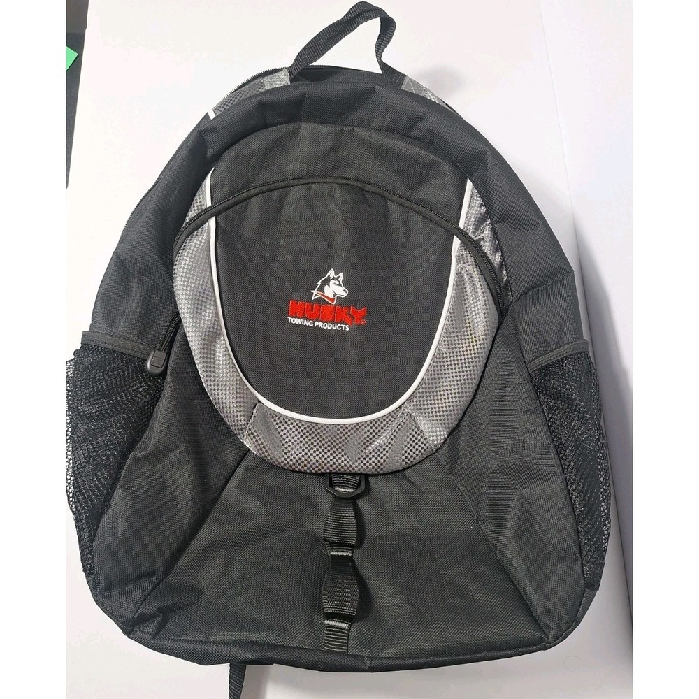 Husky Towing Products Promotional Backpack Black 3 Compartments Auto Car Apparel
